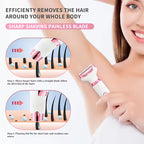 Hair Remover 4in1 Women's Electric  Multifunctional Women's Electric Shaver Trimmer Set Bikini Line Trimmer for Women USB Rechargeable for Eyebrows, Nose, Face Legs Hair Removal Portable Gentle Perfect Gift for Women