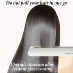 Hair Straightener CRASTS Titanium Flat Iron, 24W Unisex Adult  with 4-Temperature Settings, 220V Type C Plug, No Battery Required, for Straightening and Styling Hair, Home Use
