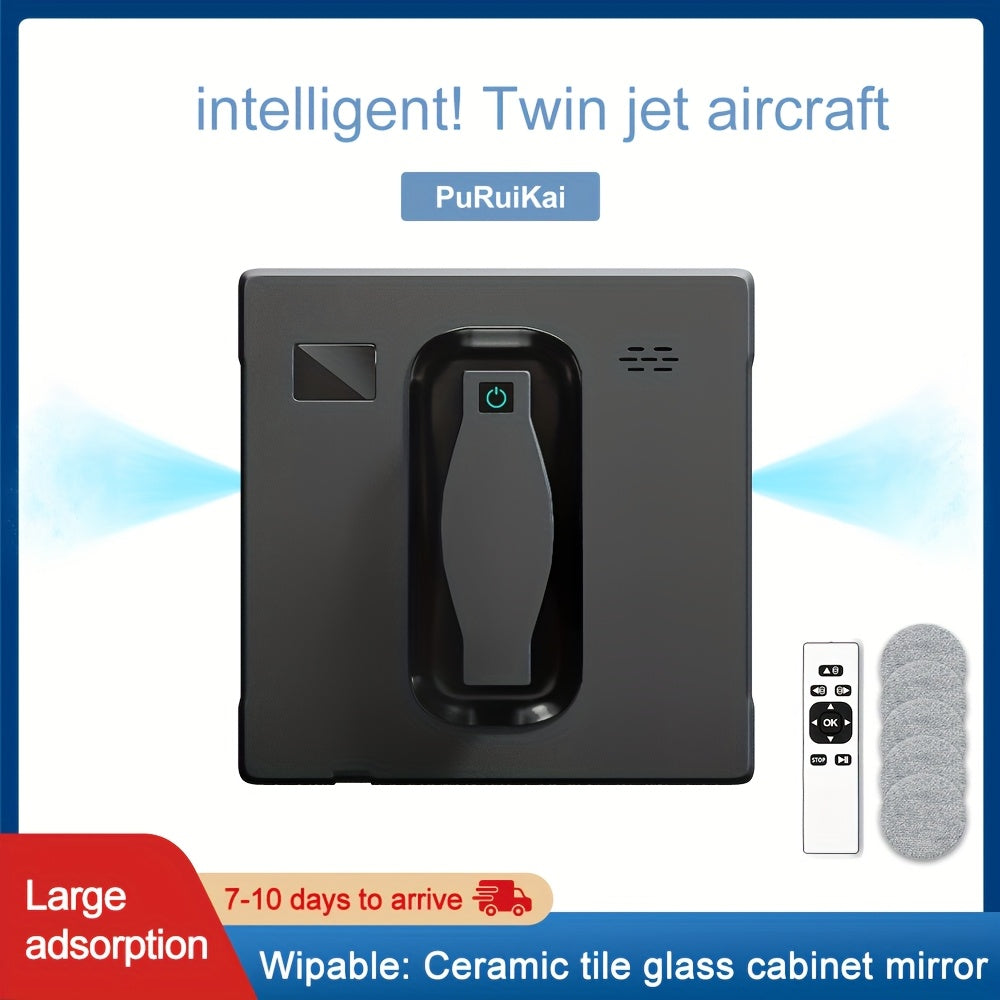 Window Cleaning Robot The Automatic Sprays Water Automatically, The Square Window Cleaning Robot Glass Robot Remote Control Electric Planning Intelligent Window Cleaning Artifact HC-21B.