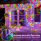 Light string 1000/300 LED Christmas  plug-in type, ultra long green flashing LED string light, PVC material