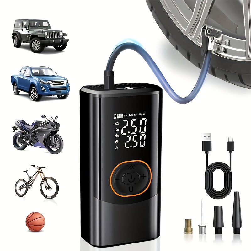 Tire Inflator with Digital Pressure Gauge Portable