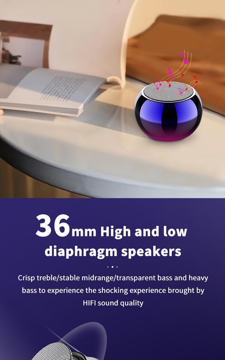 Speaker Mini  High appearance level Small steel cannon: Portable music player M3 wireless