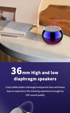 Speaker Mini  High appearance level Small steel cannon: Portable music player M3 wireless