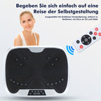 Vibration Plate with Electromagnetic Massage | 99 Speed Levels | Acupressure Foot Pad | Remote Control And Resistance Band Included | Silent Whole Body Burner for Home Fitness, Muscle Recovery, Balance Improvement,  Sma