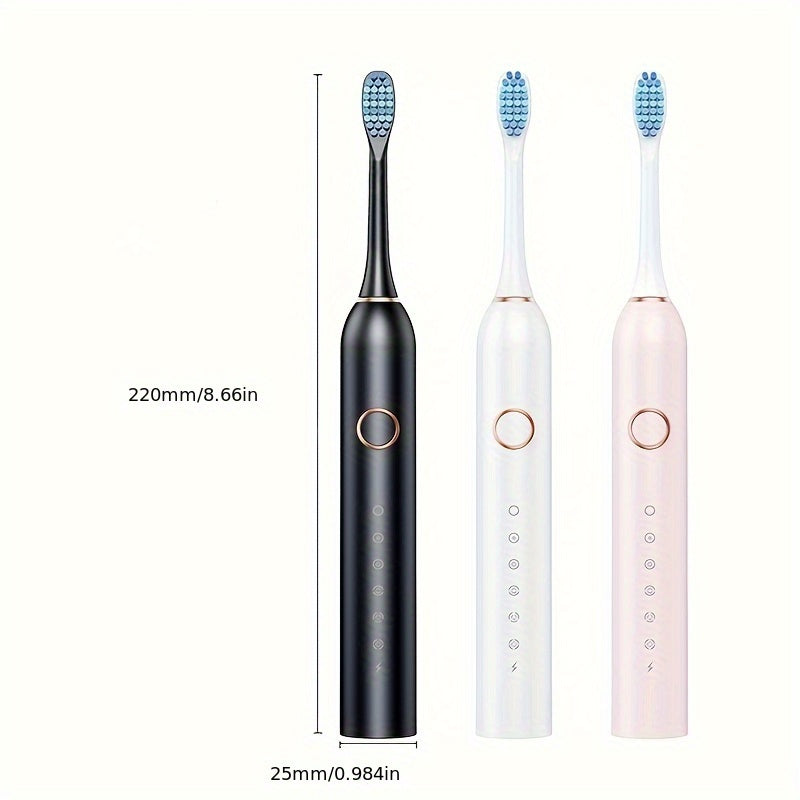 Toothbrush for Adults, Smart Fully Automatic Electric Unisex, Black White Pink