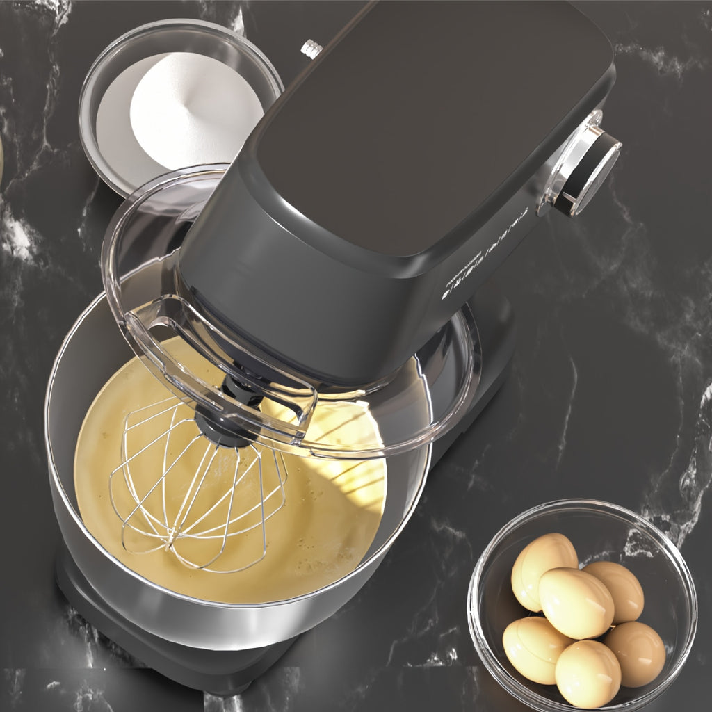 Mixer Food Processor 800 W SUPERLEX with 4.5L Stainless Steel Bowl - Professional Kneading Machine with 10 Speeds, Dough Hook, Whisk & Scraper - Stand Mixer for Bread, Cakes & More