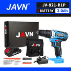 Screwdriver 1 Set JAVN 20V Cordless Drill Electric Screwdriver, Mini Wireless Power Driver DC Lithium-Ion Battery 3/8-Inch