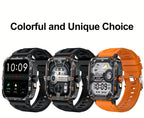 Smartwatch 2024 New , IP67, LED Display, Altitude Gauge, Barometer, 100+ Sports Modes, 300mAh Battery, Multimedia Information Viewing, Weatherometer, Pedometer, Fitness Tracker, Wireless 5.0, Android/iOS Compatible, with Call/