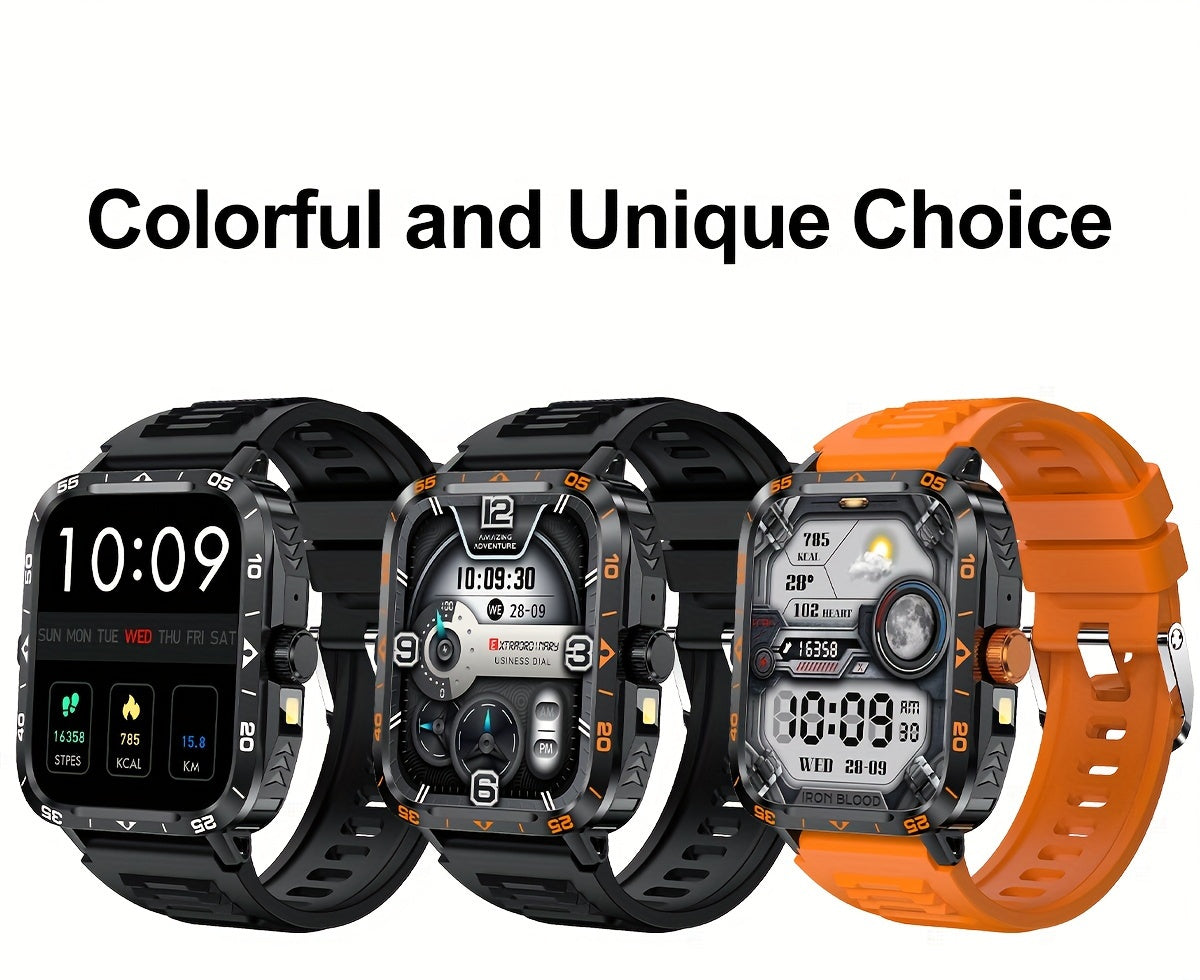 Smartwatch 2024 New , IP67, LED Display, Altitude Gauge, Barometer, 100+ Sports Modes, 300mAh Battery, Multimedia Information Viewing, Weatherometer, Pedometer, Fitness Tracker, Wireless 5.0, Android/iOS Compatible, with Call/