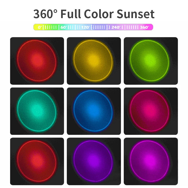 RGB LED Rainbow Projection Light for Photography & Live Streaming