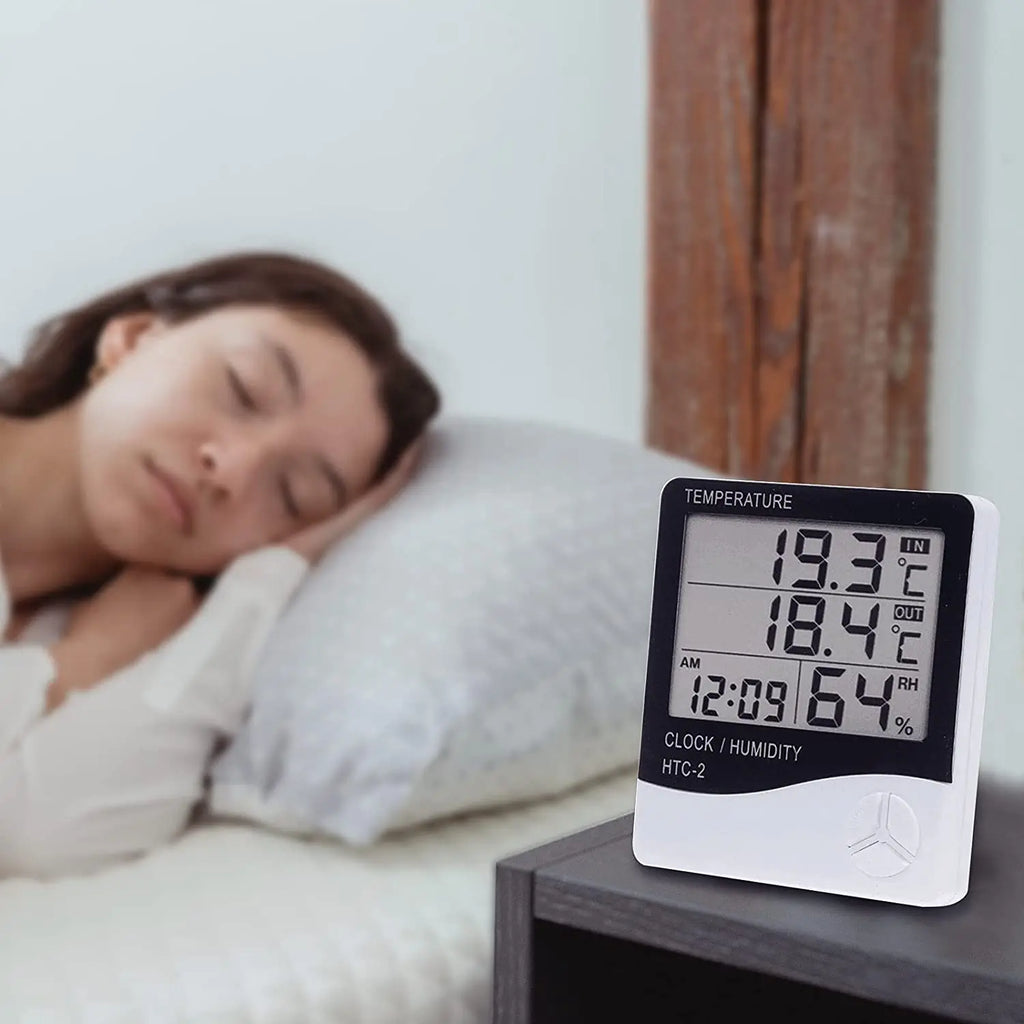 HTC-2/HTC-1 Digital Thermo-Hygrometer with Clock
