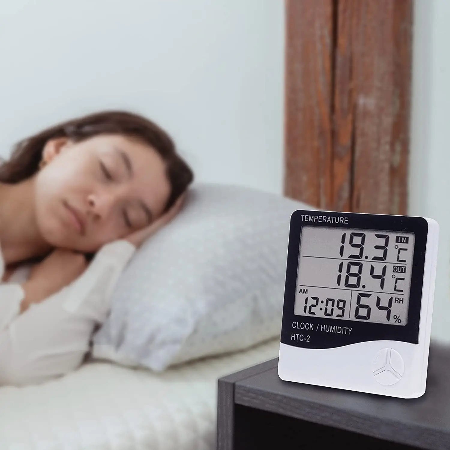 HTC-2/HTC-1 Digital Thermo-Hygrometer with Clock