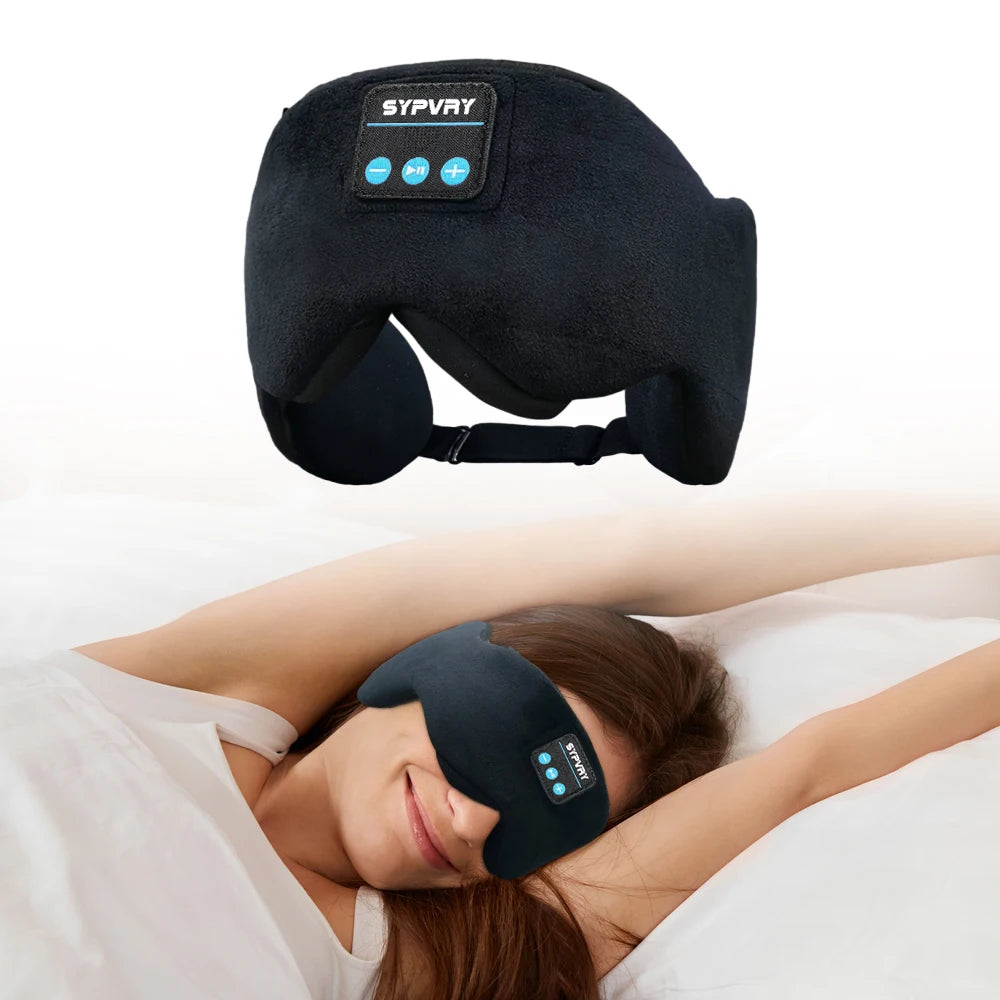 Sleep Mask with Built-in Bluetooth Headphones