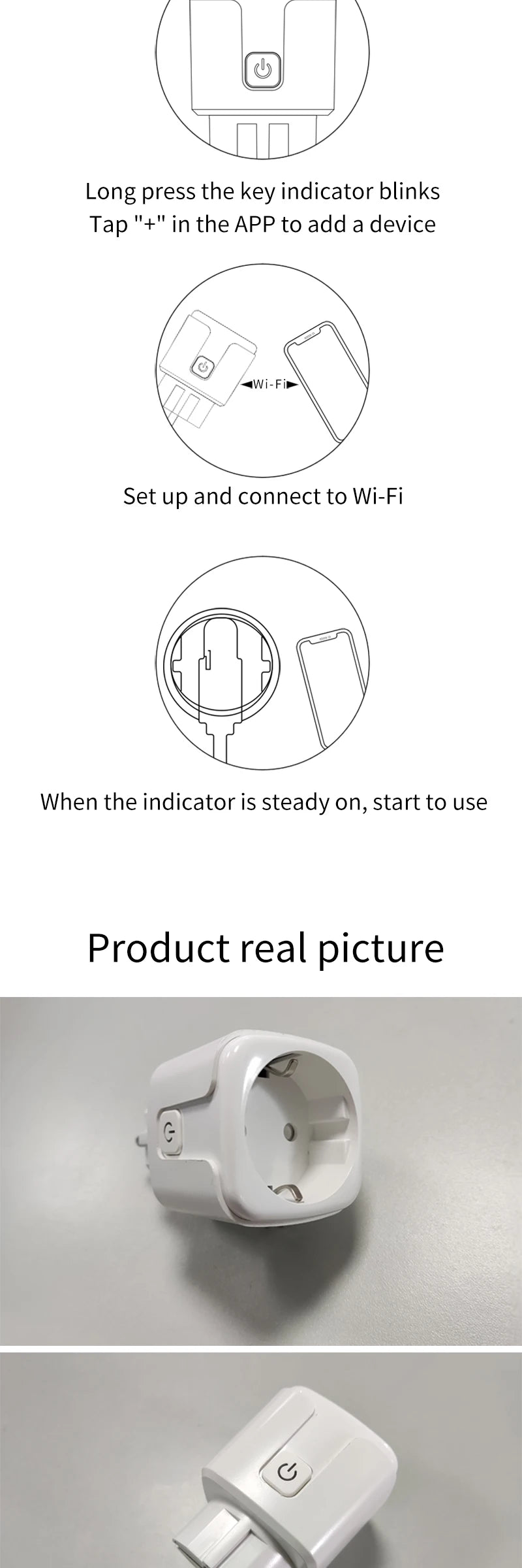 Tuya WiFi Smart Plug Socket EU