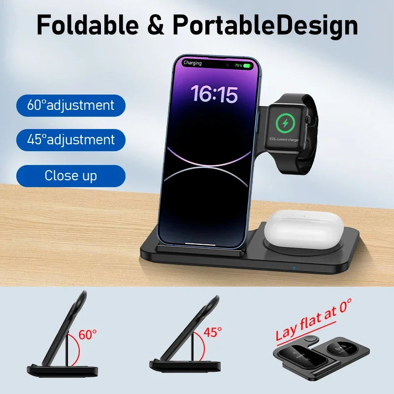 Wireless Charger for iPhone, Watch & AirPods