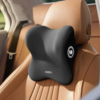 Memory Foam Car Lumbar & Neck Support Pillow – Washable & Universal Fit