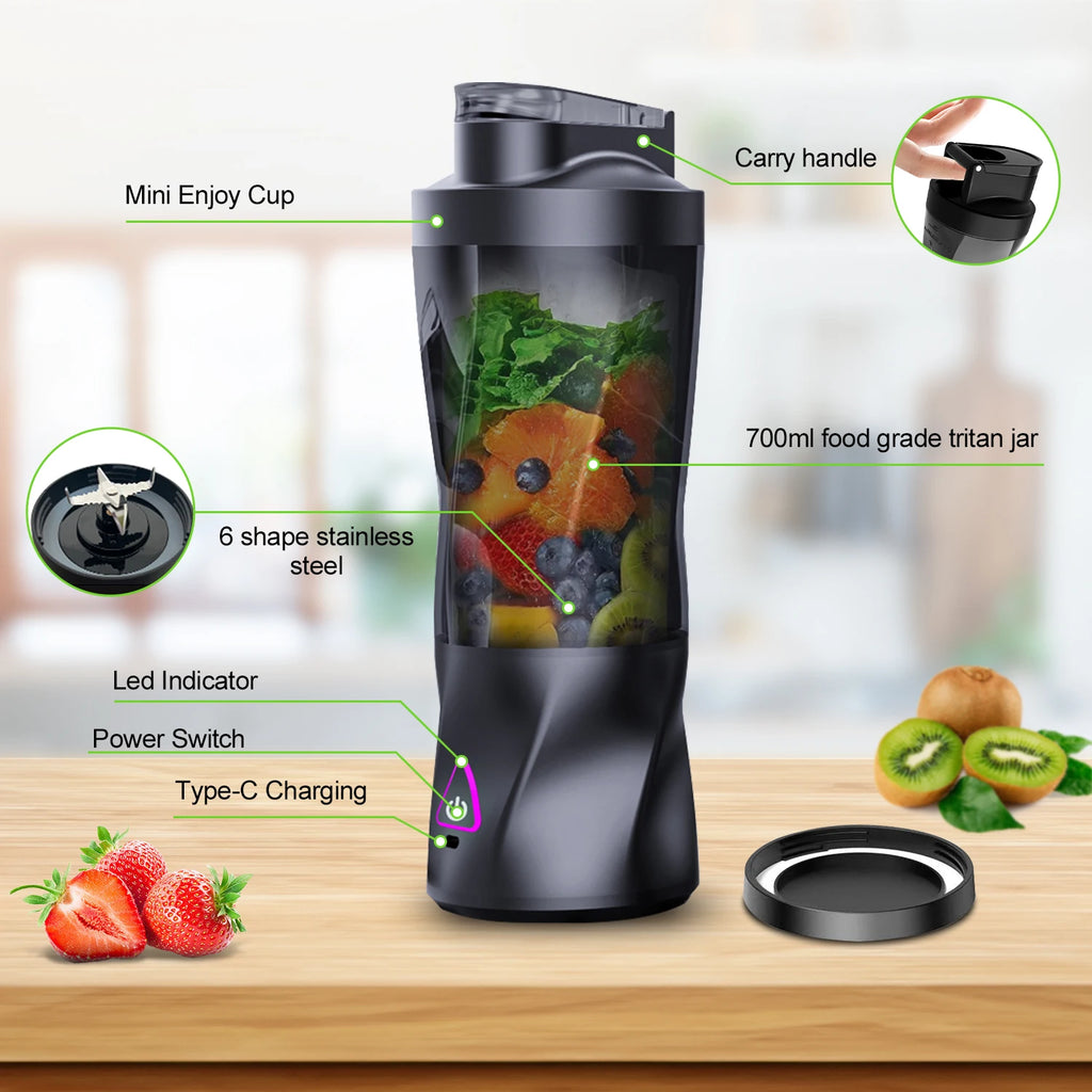 700ML Portable Electric Juicer Blender