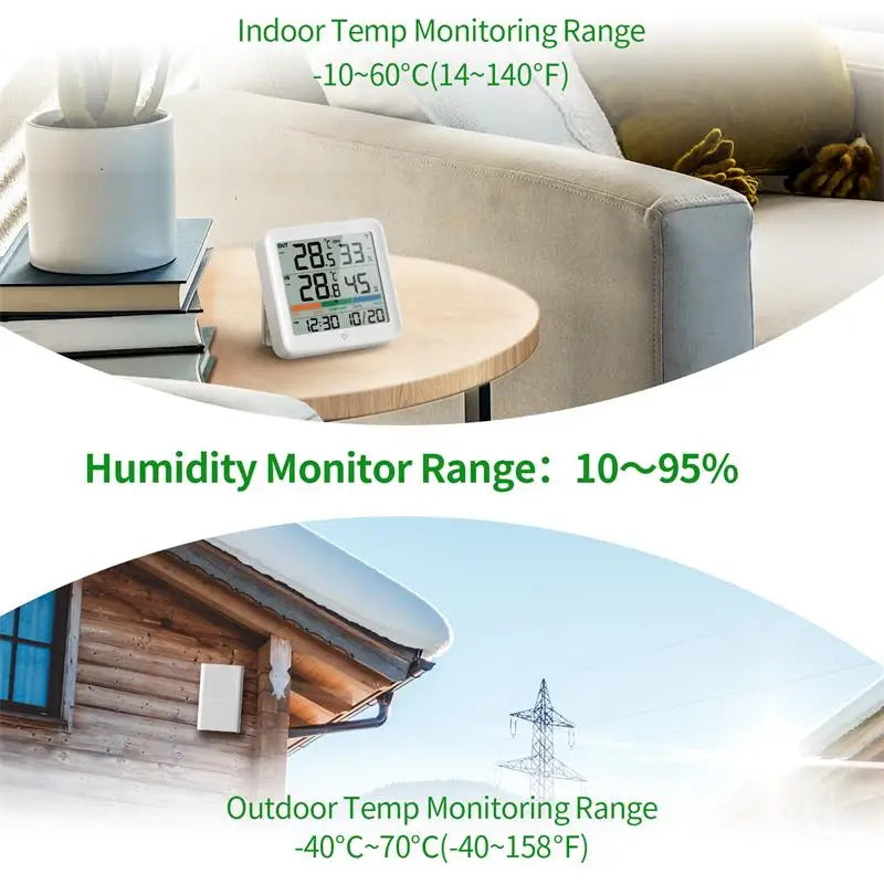 Wireless Temperature & Humidity Monitor (Indoor/Outdoor)