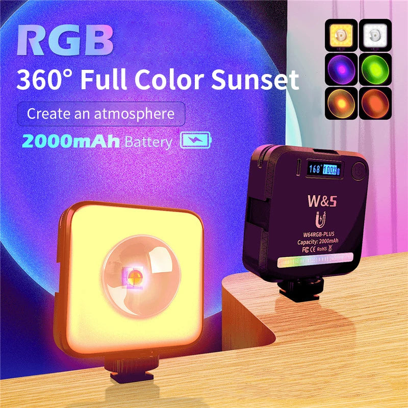 RGB LED Rainbow Projection Light for Photography & Live Streaming