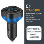Bluetooth 5.3 FM Transmitter & MP3 Player
