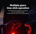 Bicycle Tail Light ROCKBROS Smart Brake Sensing Rear Bike Light
