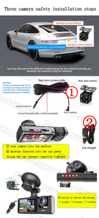 1080P Dual/Triple Camera Dash Cam