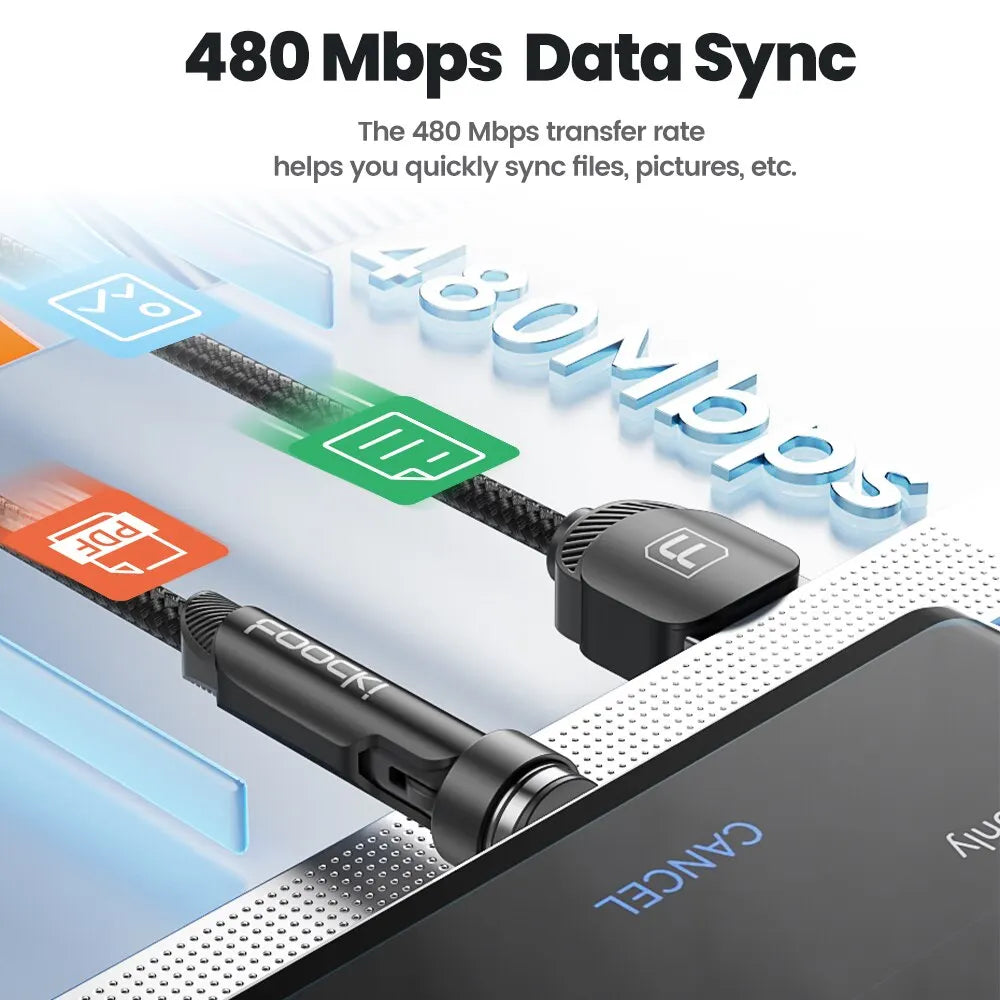 Magnetic USB-C & Micro USB Charging Cable