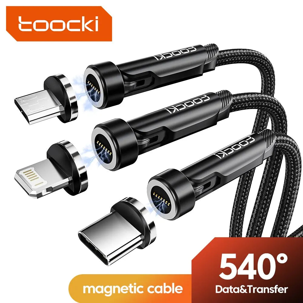 Magnetic USB-C & Micro USB Charging Cable