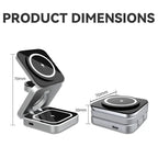Foldable 3-in-1 Magnetic Wireless Charger