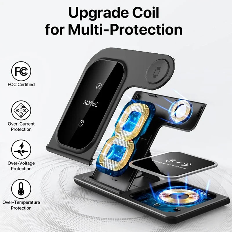Wireless Charger for iPhone, Watch & AirPods