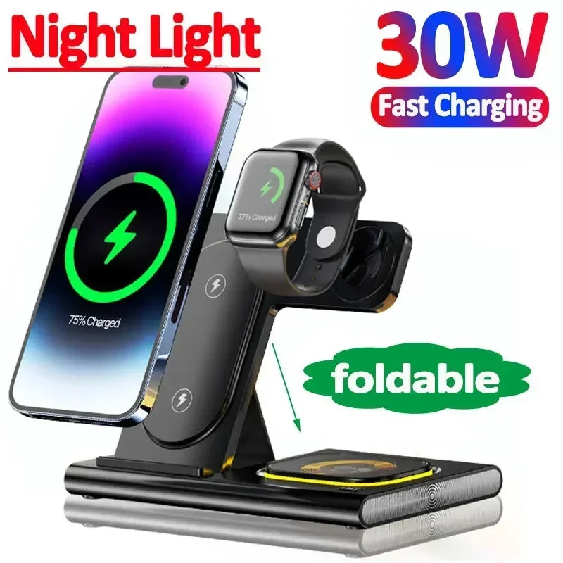 Wireless Charging Dock – iPhone | Watch | AirPods