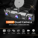 4-Lens 360° Dash Cam – 1080P Full Car View