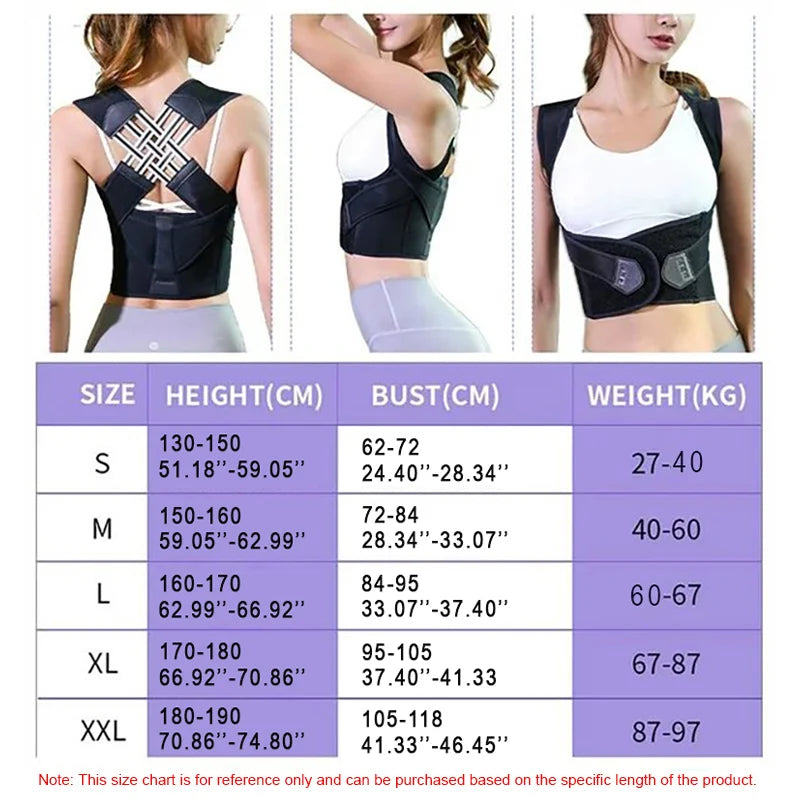Adjustable Back Brace & Posture Corrector