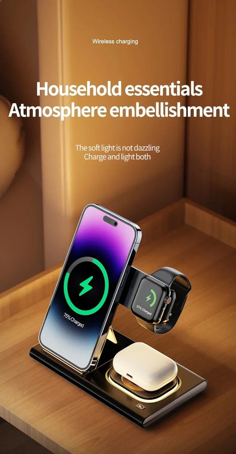 Wireless Charging Dock – iPhone | Watch | AirPods