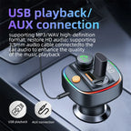 Bluetooth 5.3 FM Transmitter & MP3 Player