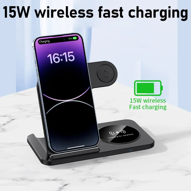 Wireless Charger for iPhone, Watch & AirPods