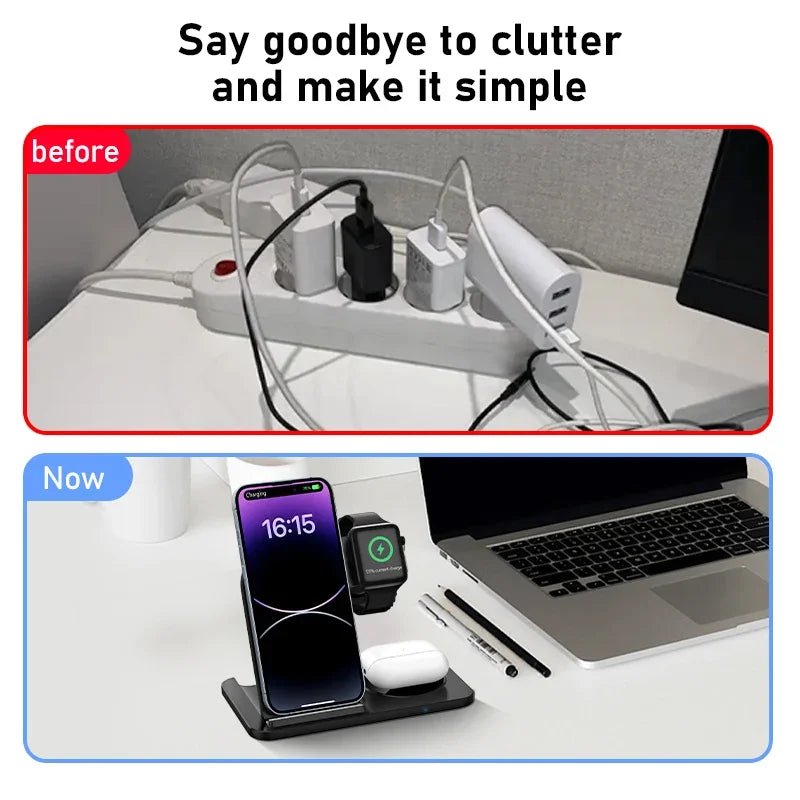 Wireless Charger for iPhone, Watch & AirPods