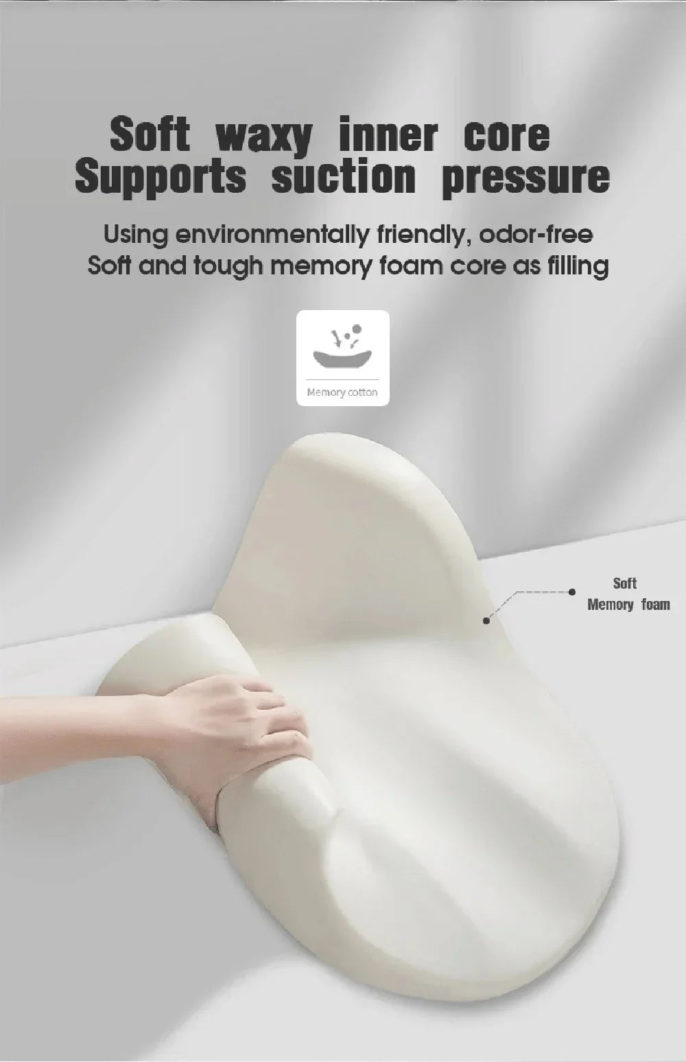 Memory Foam Car Lumbar & Neck Support Pillow – Washable & Universal Fit
