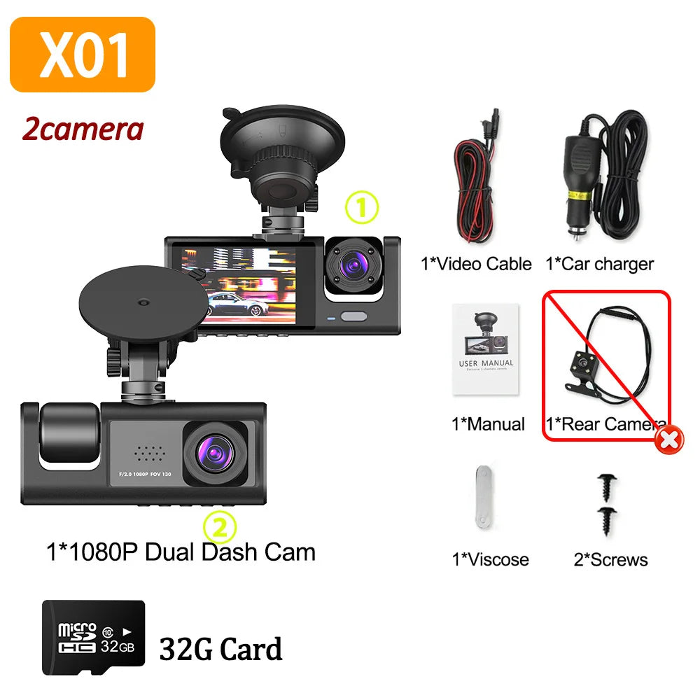 1080P Dual/Triple Camera Dash Cam