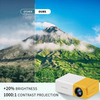 YG300 Smart Mini Projector – 720P HD Mobile Theater