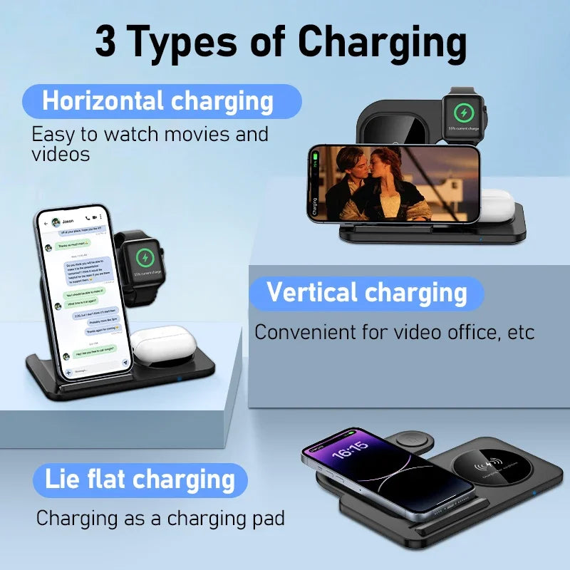 Wireless Charger for iPhone, Watch & AirPods