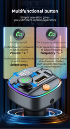 Bluetooth 5.3 FM Transmitter & MP3 Player
