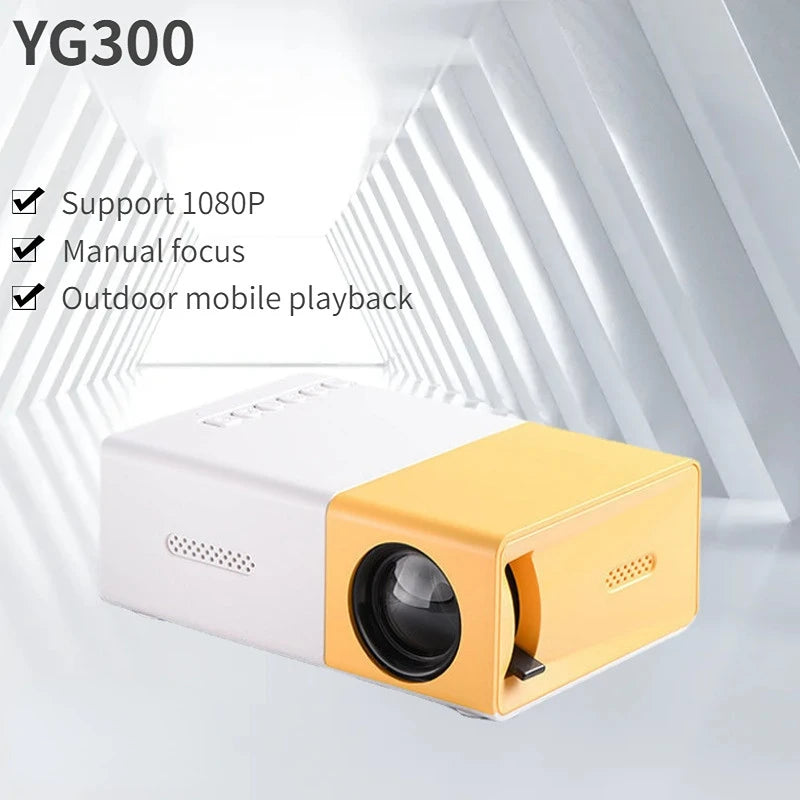 YG300 Smart Mini Projector – 720P HD Mobile Theater
