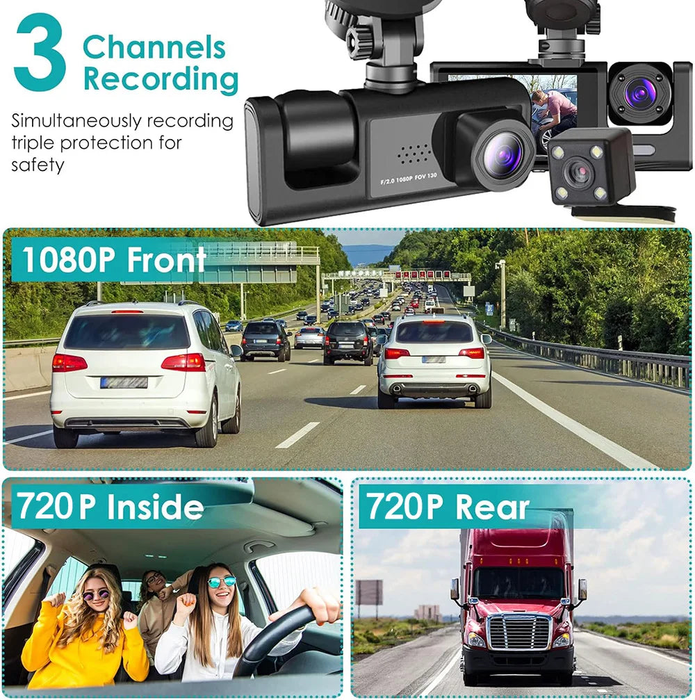 1080P Dual/Triple Camera Dash Cam