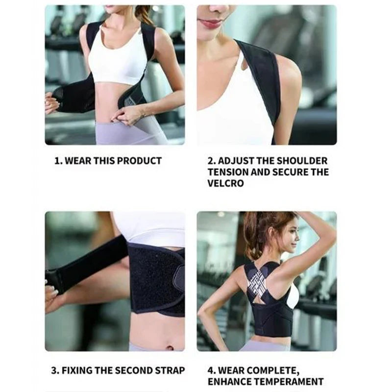 Adjustable Back Brace & Posture Corrector
