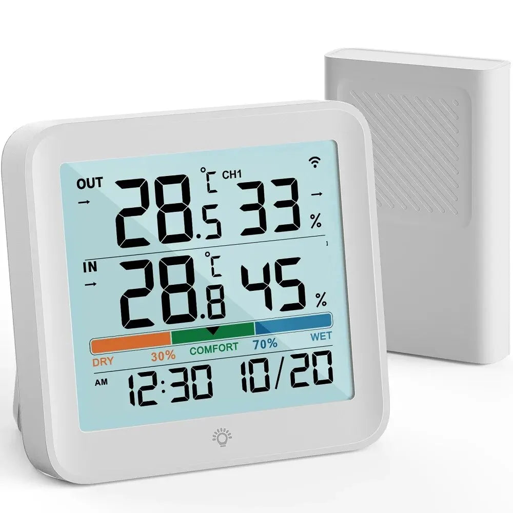 Wireless Temperature & Humidity Monitor (Indoor/Outdoor)