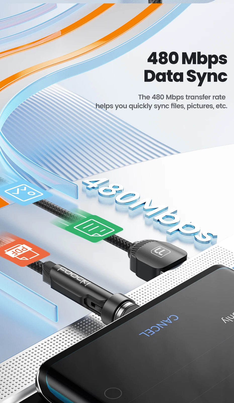 Magnetic USB-C & Micro USB Charging Cable