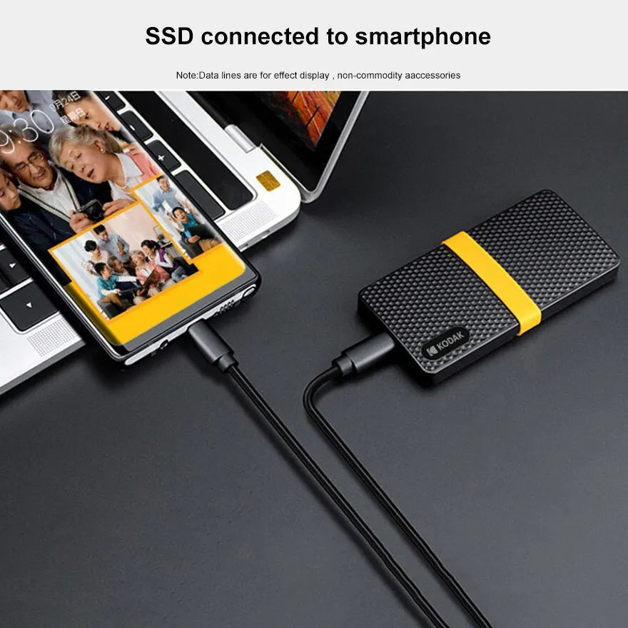 Kodak X200 Portable SSD – USB 3.1 Type-C