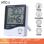 HTC-2/HTC-1 Digital Thermo-Hygrometer with Clock