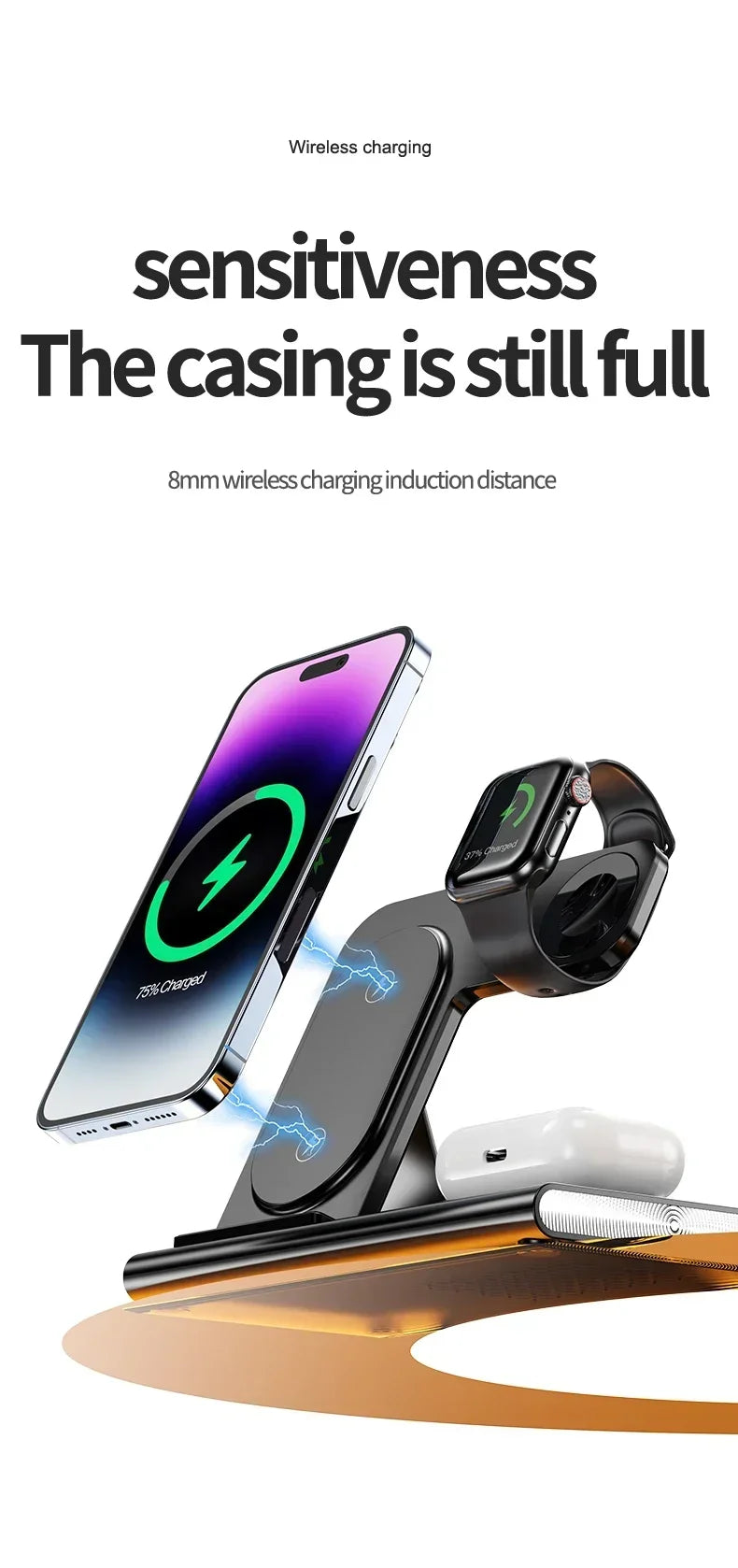 Wireless Charging Dock – iPhone | Watch | AirPods